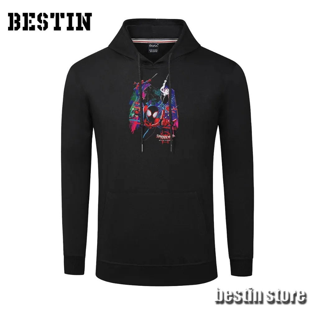 Bestin новый фильм человек паук в Паук стих хлопковая футболка/толстовка/толстовки