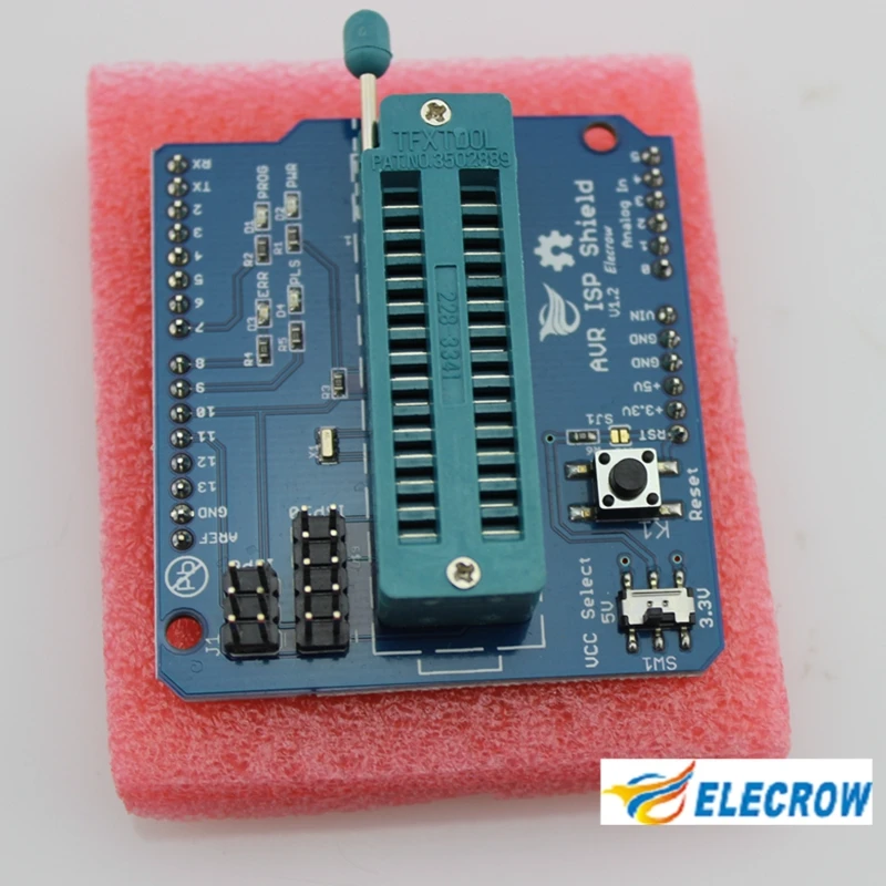 Elecrow AVR ISP щит для Arduino UNO макетная плата скачать загрузчик сжигание ATmega328P AVR ISP программатор DIY Kit