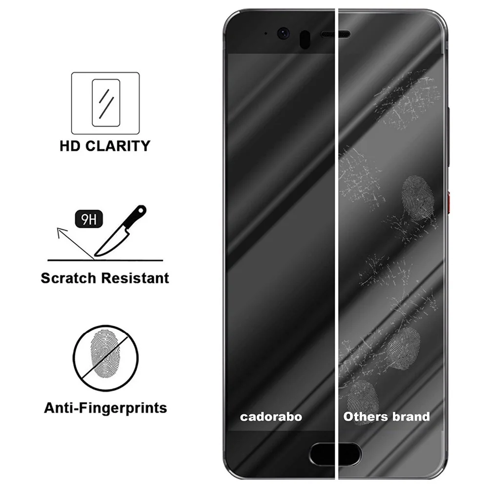 2.5D 9H Полное покрытие экрана протектор для HuaWei P10 Lite PLUS закаленное стекло