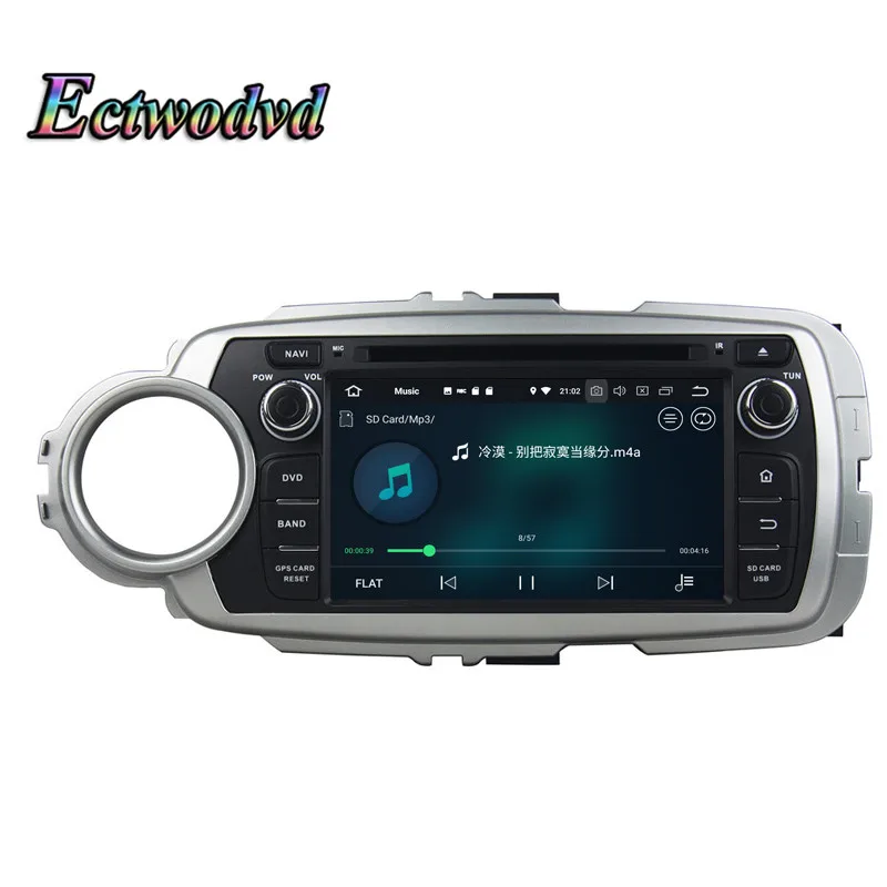Ectwodvd Octa Core 4G Android 8.0/Quad 8.1 Car Multimedia DVD Player For Toyota Yaris 2012 2013 Left GPS | Автомобили и мотоциклы