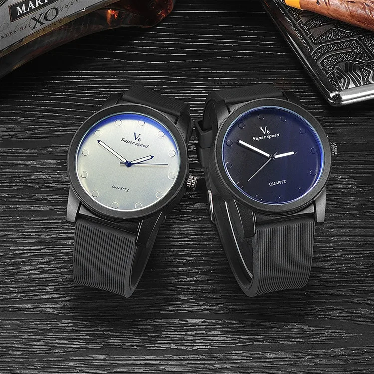 

V6 AONISI men's fashion watch digital personality silicone belt retro large dial business