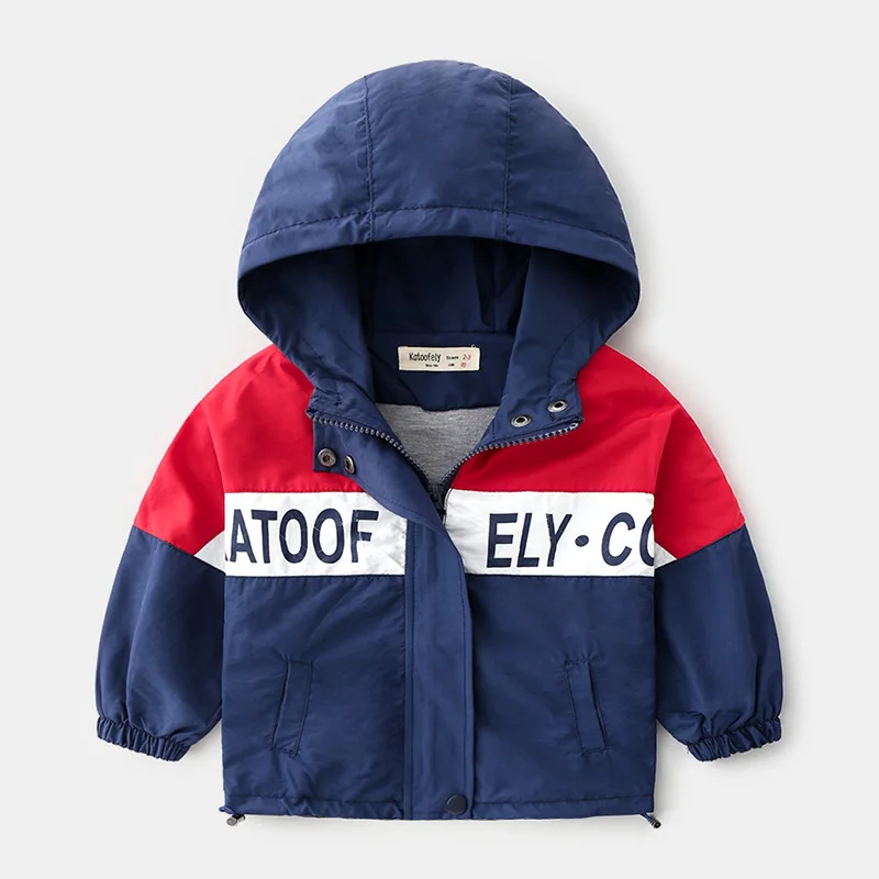 Весна Осень мальчик Girl Baby's Clothing Outfit Повседневная куртка с капюшоном верхняя