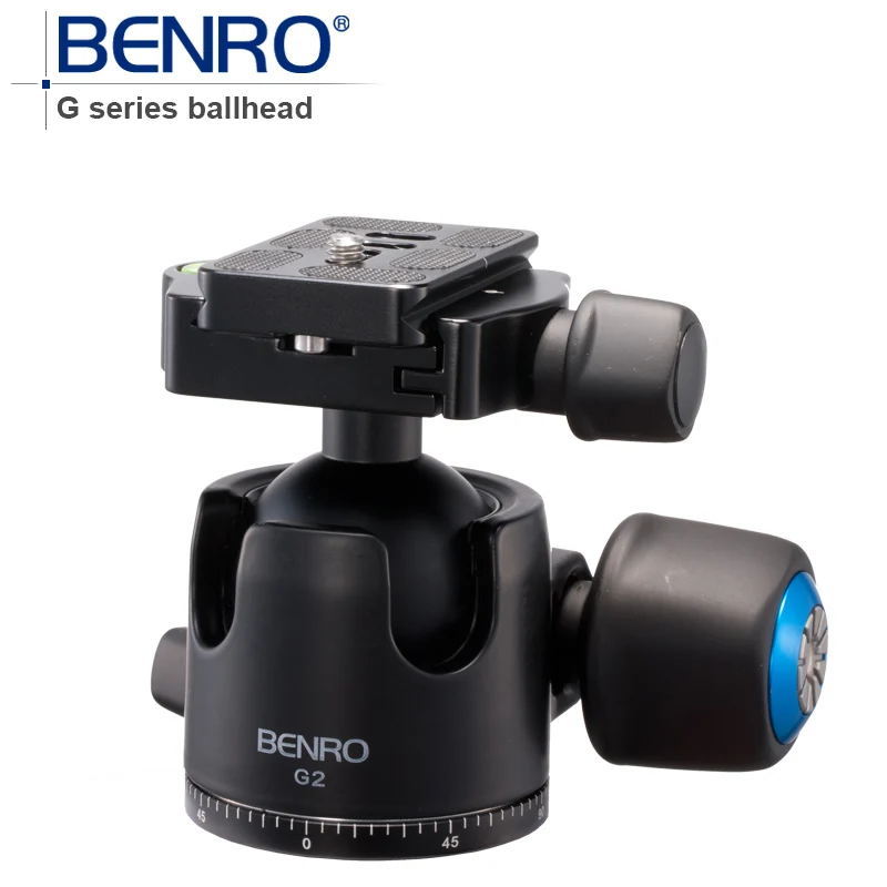 

BENRO G Series Low-Porfile BallHead Professional Ball heads G2 Aluminum Ball Head For Tripod Pu70 Quick Release