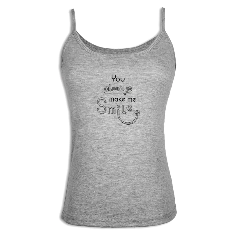 Женский хлопковый жилет с одной спинкой You always make me smile cute but psycho mother or dragons geek|Топы| |