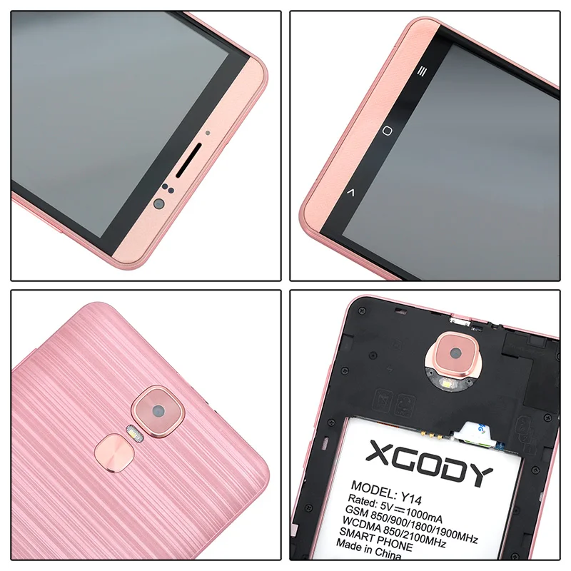 XGODY 3G Dual Sim смартфон 6 дюймов Android 5,1 мобильный телефон MTK6580 четырехъядерный 1 ГБ ОЗУ 8 Гб ПЗУ 5Мп камера gps WiFi мобильный телефон