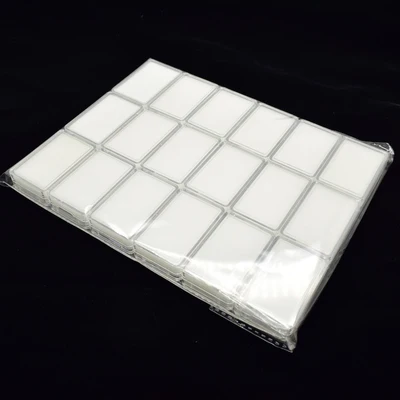 4x6cm White 18pcs Wholeale Алмазный органайзер для хранения, прозрачный прямоугольник, коробка для хранения драгоценных камней, коробка для упаковки драгоценных камней, подвеска, ювелирный комбо, Подарочный чехол для дисплея - Цвет: 4x6cm White 18pcs