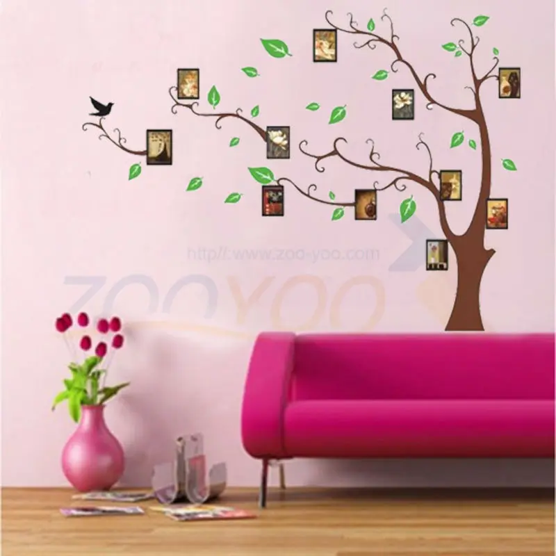 Фотонаклейка на стену из ПВХ с эффектом памяти для всей семьи zooyoo803|stickers forever|sticker