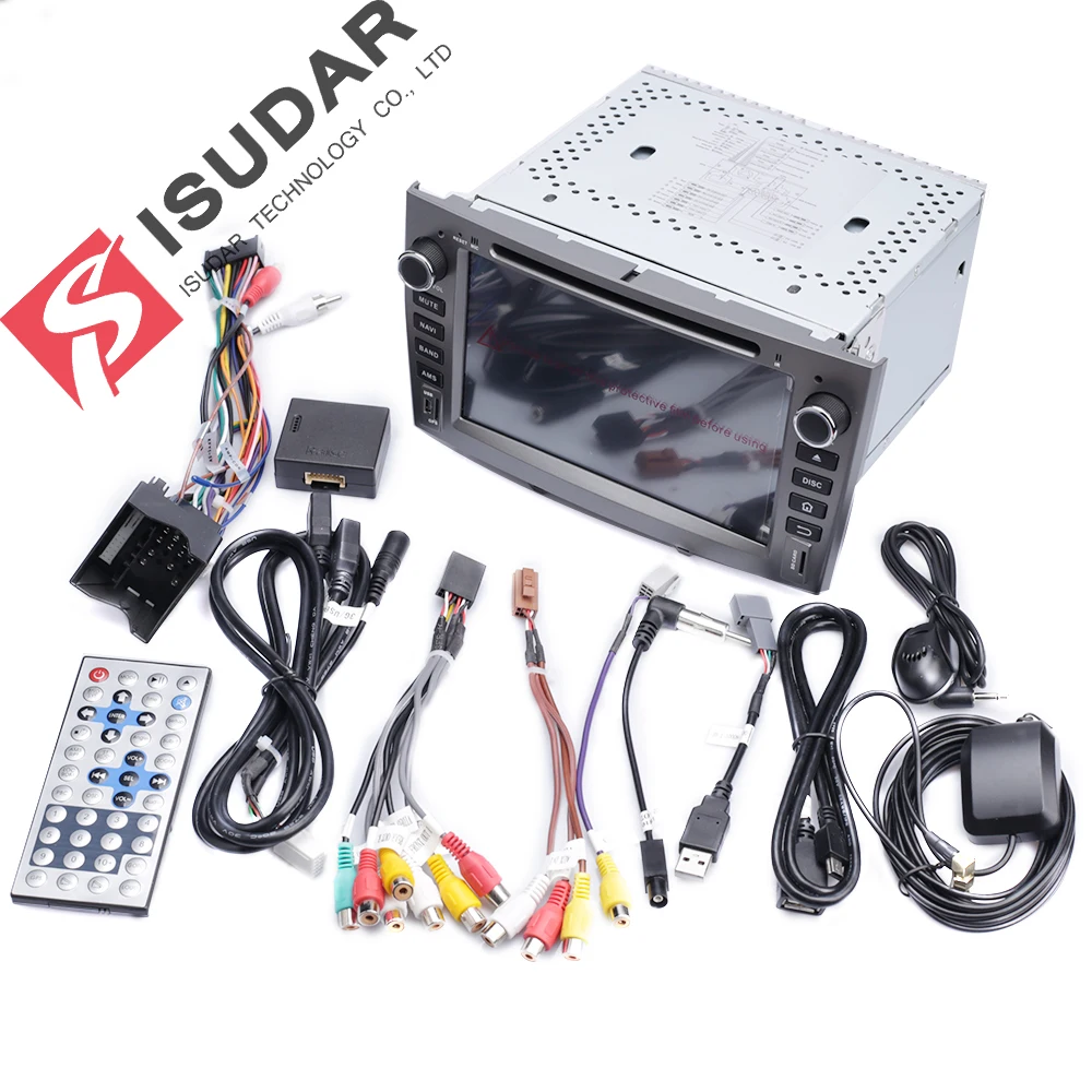 Isudar H80 Автомобильный мультимедийный плеер Android 8 0 2 DIN Авторадио для peugeot 308/408