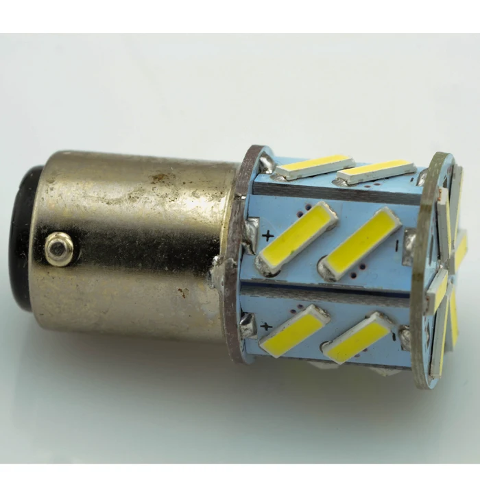 2X S25 P21W 7014 16SMD 18 Led 1157 BAY15D 12V автомобильный сигнал обратный светодиодный свет