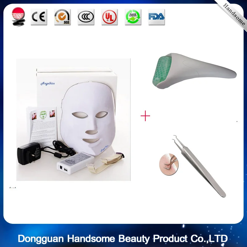 Светодиодная фотонная терапия красный синий светильник свет лечение Маска для