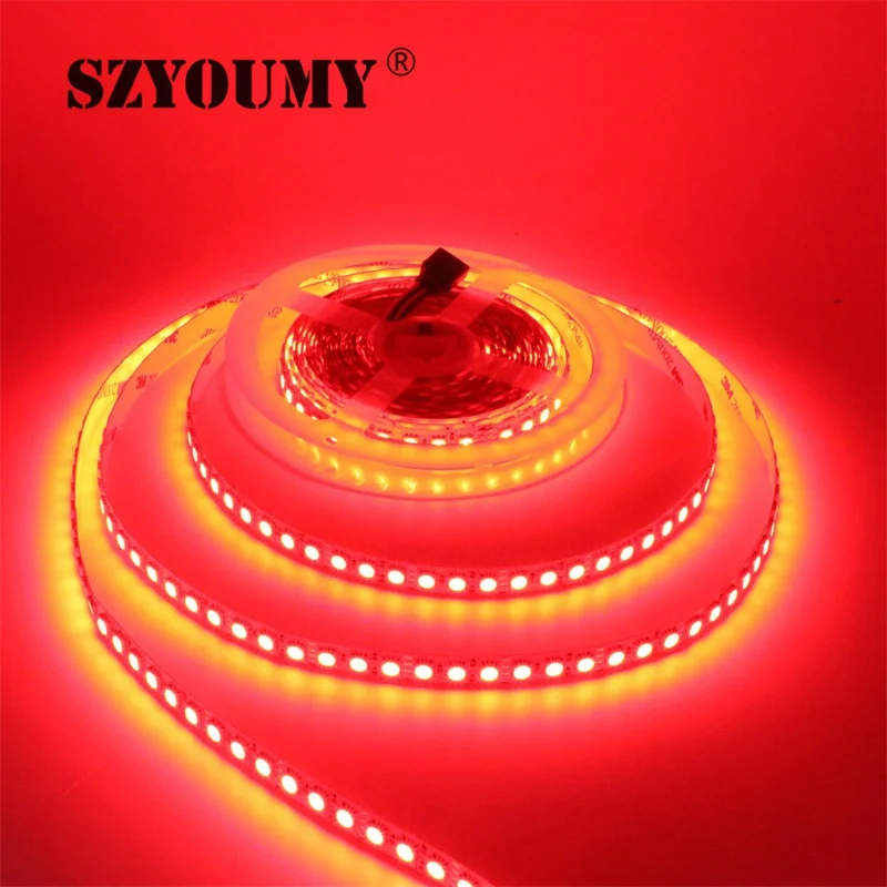 

SZYOUMY Ultra Bright DC 12V RGB LED Strip 5050 SMD 5M 600LED Not Waterproof Fita LED Light Flexible Neon Tape Led Strip 100m