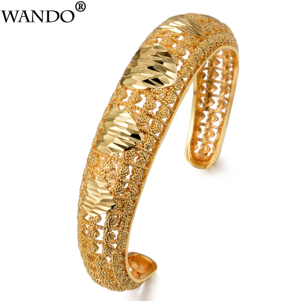 Этнический браслет Wando золотого цвета для женщин Эфиопия/Дубай/Ближний