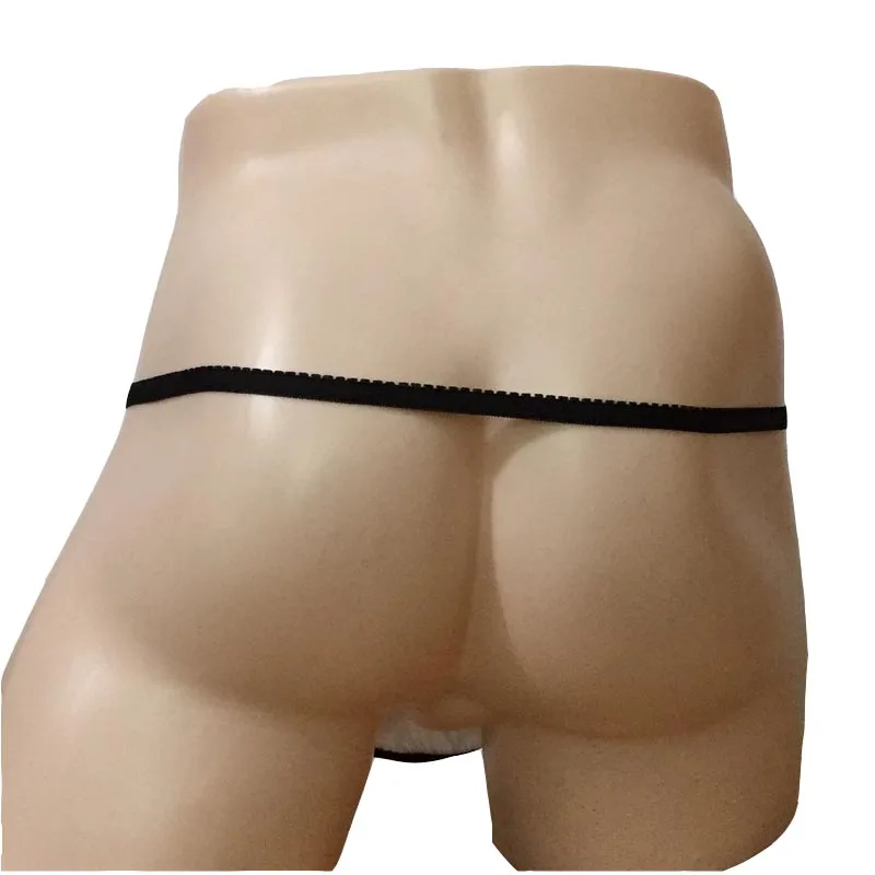 Мужское сексуальное нижнее белье Loincloth, низкая посадка, открытые ягодицы, стринги, японский стиль, с внутренним петухом, бикини с кольцами, нижнее белье