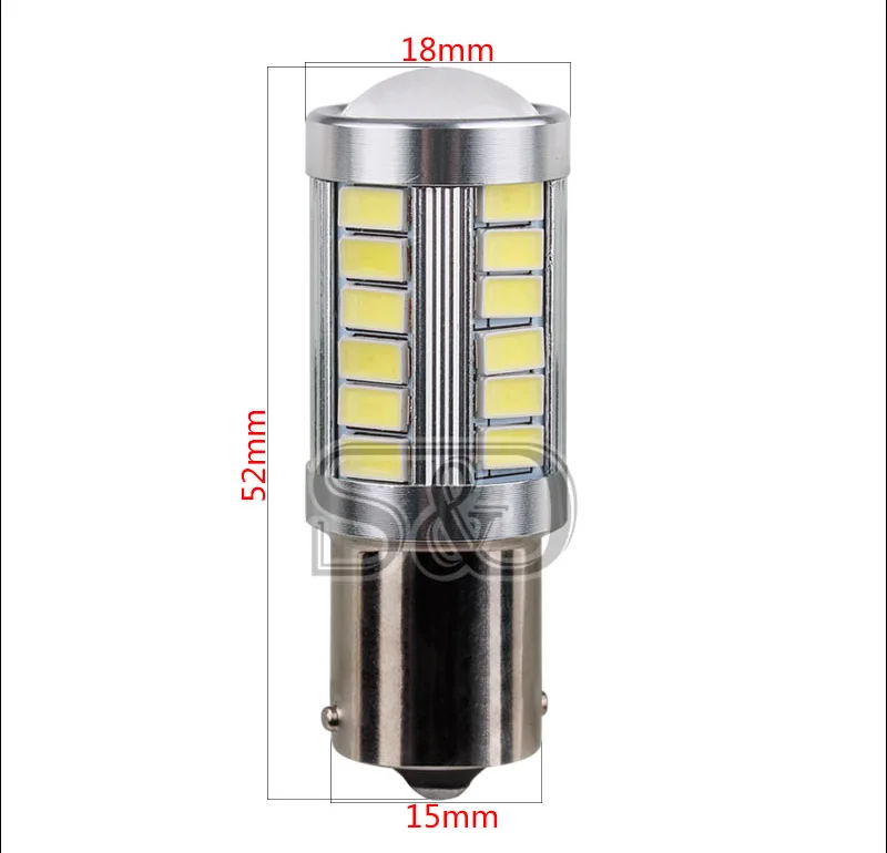 BA15S 33 SMD 5630 светодиодсветодиодный лампы высокой мощности 1156 супер белые