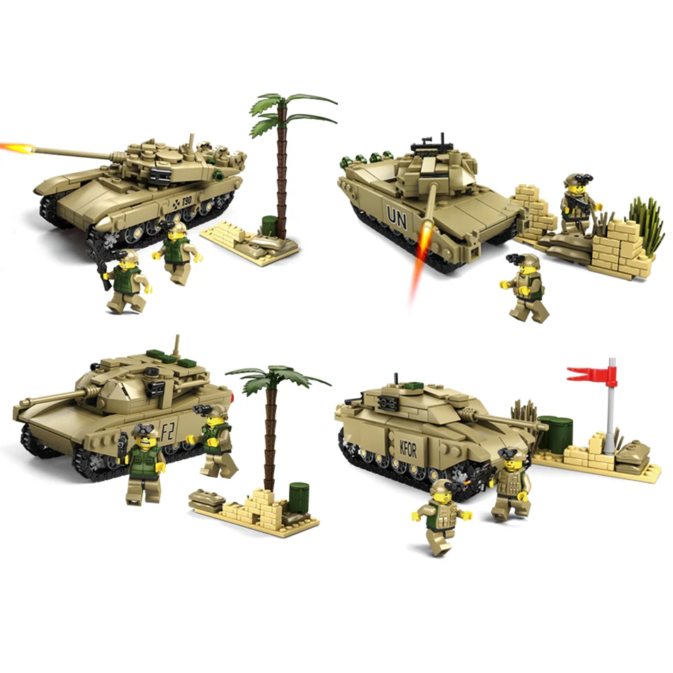 Совместимость Legos войны Военная Униформа здания Конструкторы Игрушечные лошадки