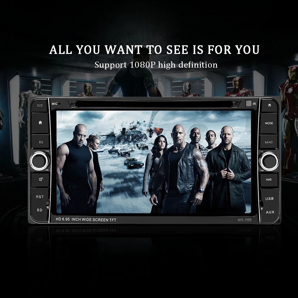 AMPrime 7 &quotавтомобильный CD/dvd плеер 2 din Android автомобильный радио мультимедиа MP5 Palyer gps