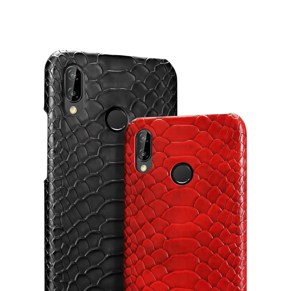 Высокое качество змеиная кожа чехол для huawei P20Lite Nova3E PC чехол идеально подходит для huawei P30Lite Nova4E чехол для телефона