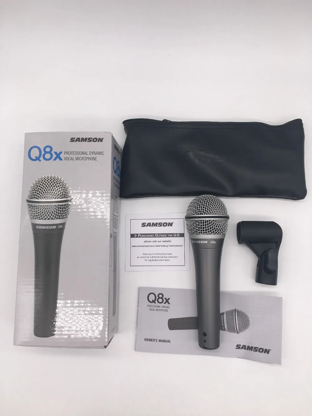 SAMSON Q8X обновленная версия Q8 Профессиональный динамический вокальный микрофон ручной микрофон для профессиональной записи в реальном времени и студии