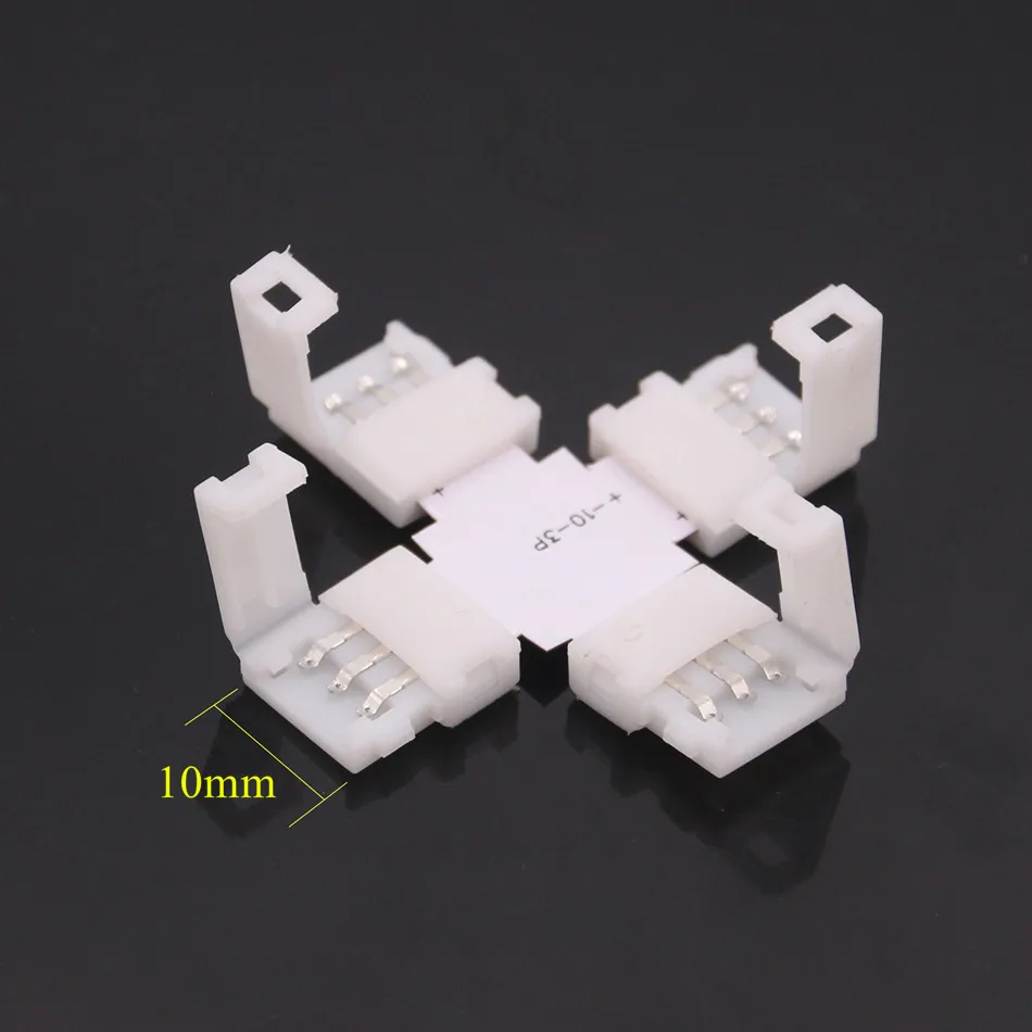 BEILAI 10 шт 3pin мм Светодиодная лента контроллер бесплатная сварка для SMD 5050 2811 2812B IC
