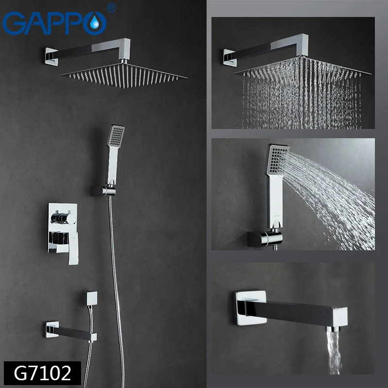 GAPPO смеситель для ванны ванной комнаты душа смесители набор душа|Смесители ванны|