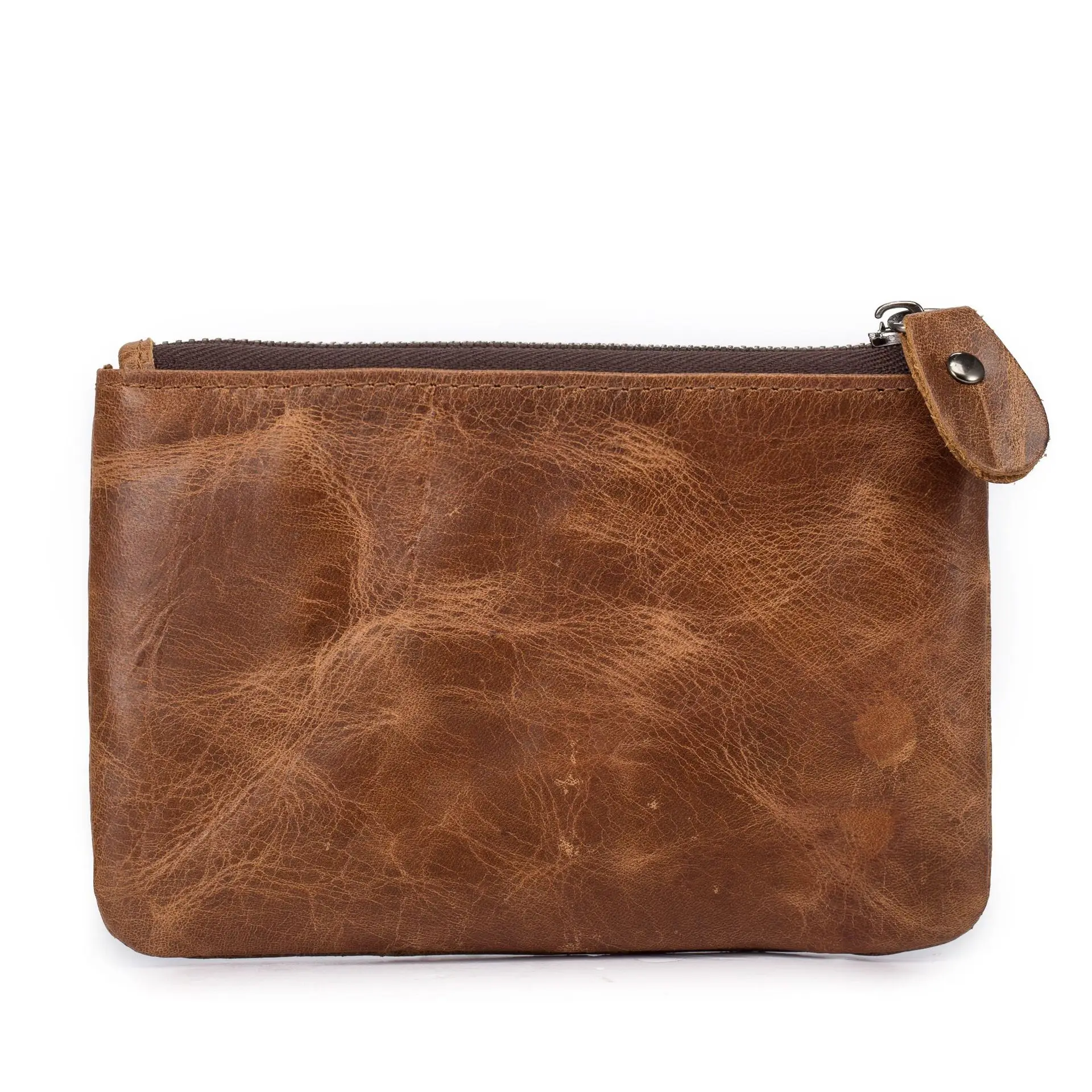 Men wallets genuine leather cowhide crazy horse key bag mini coin zipper small card wallet 1015 | Багаж и сумки