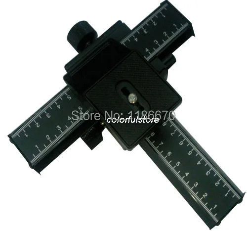 Бесплатная доставка 4 полосная металлическая макро фокусировочная рельса