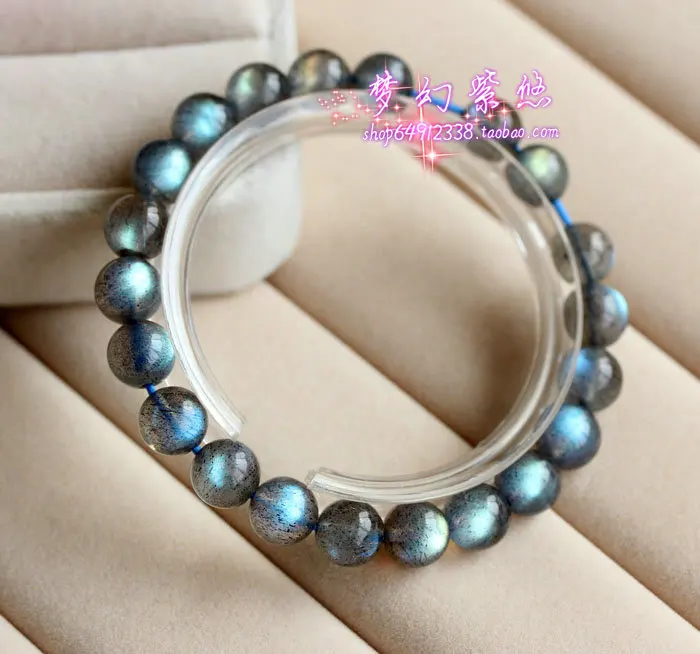 Grey natural moonstone bracelet the blue labradorite blu ray Women crystal | Украшения и аксессуары