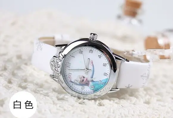 Relogio feminino мультфильм детей смотреть Принцесса Эльза Анна часы для любимая