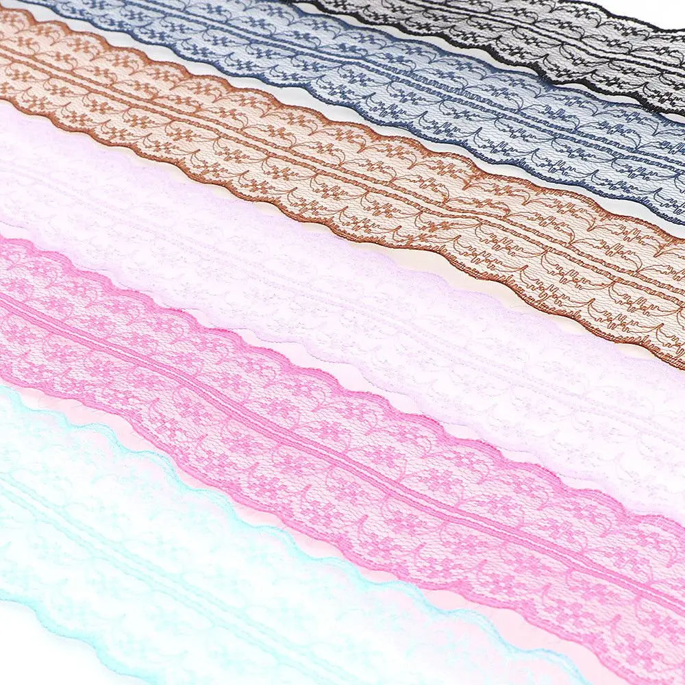 10 ярдов на выбор цветная вышитая Цветочная кружевная ткань обшивка лент