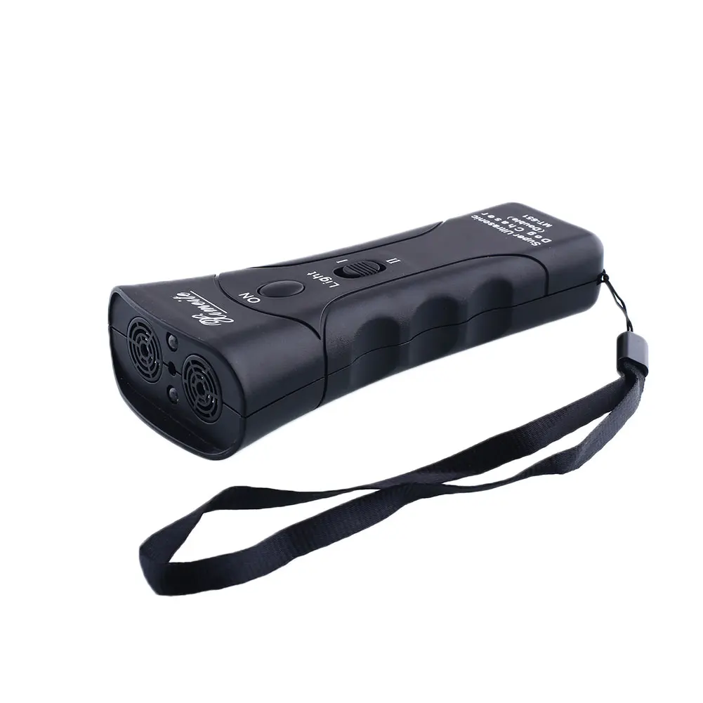 Ультразвуковой Отпугиватель собак Стоп-тренеры светодиодный фонарик полезный