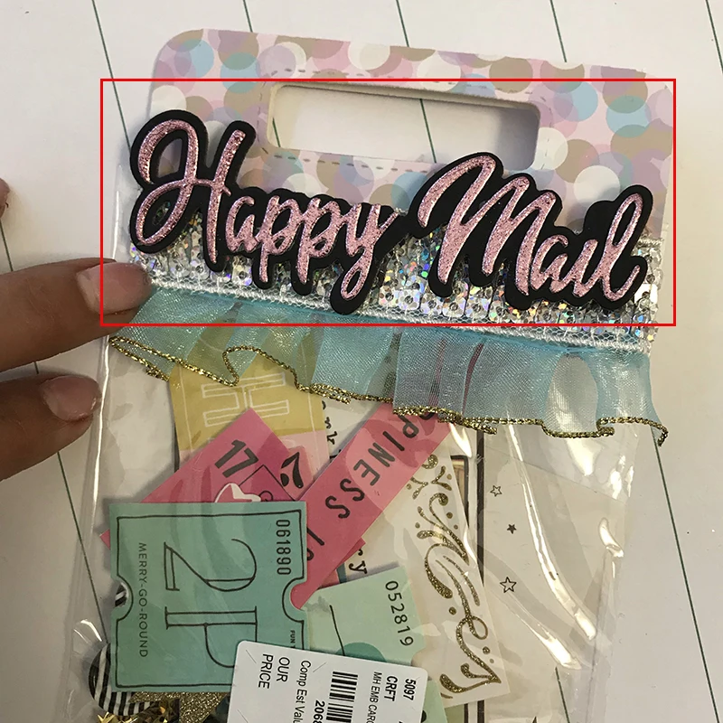 Штамп счастливая почта чувство металлические высечки рождественские трафареты