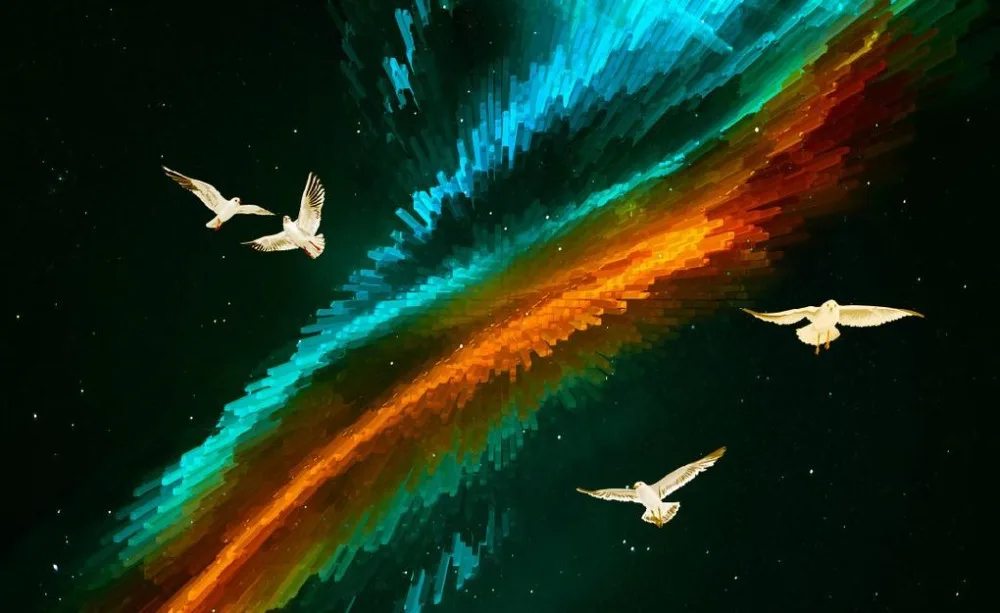 

3d HD modern custom photo wallpaper abstract home background wall mural creative starry sky wallpaper for living room bedroom