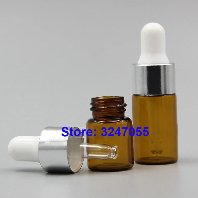 Маленькие флаконы с пипеткой маленькие стеклянные 1ml2ml3ml5ml флакон янтарным