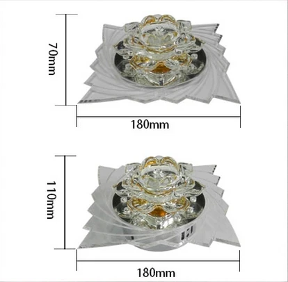Роскошная светодиодная Хрустальная потолочная лампа 3 Вт современный акриловый
