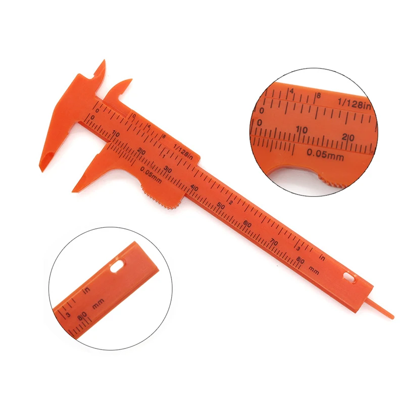 High quality 8 cm plastic mini portable wenwan caliper walnut tool for easy measurement of vernier calipers | Инструменты