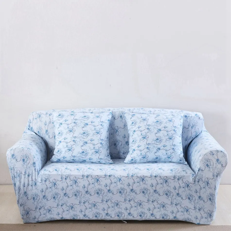 013 Розовые цветы Чехлы для дивана кровати для гостиной Loveseat спандекс Угловые Чехлы для кресел универсальные растягивающиеся покрытия для мебели плюшевые - Цвет: 013