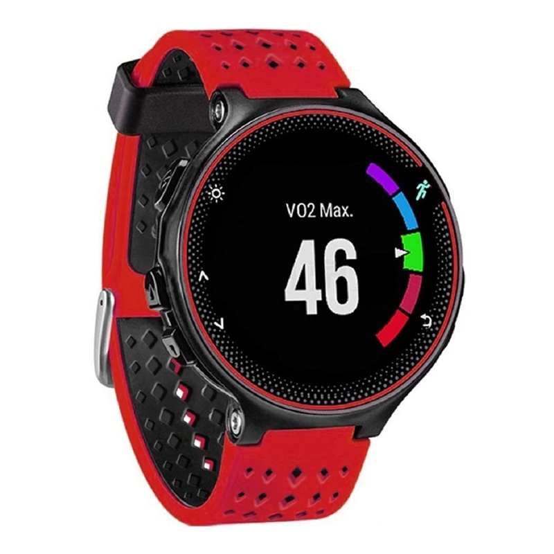 1 Set New OOTDTY Soft Silicone Watch Strap Band For Garmin Forerunner 220 230 235 620 630 Smart Replacement