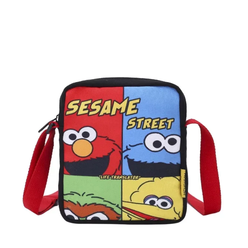 Мини сумка через плечо с изображением уличного Сезам Холщовая Сумка модным