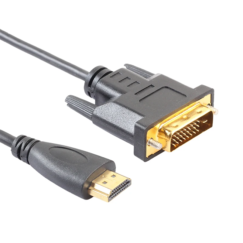 1M 1.8M 3M 5M High Speed HDMI to DVI24+1 Cable Support 3D 1080P HDMI1.4 cable for HD TV computer | PC Hardware Cables &amp Adapters