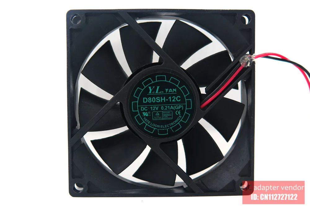

D80SH-12 NEW YATE LOON 8020 12V 8CM cooling fan