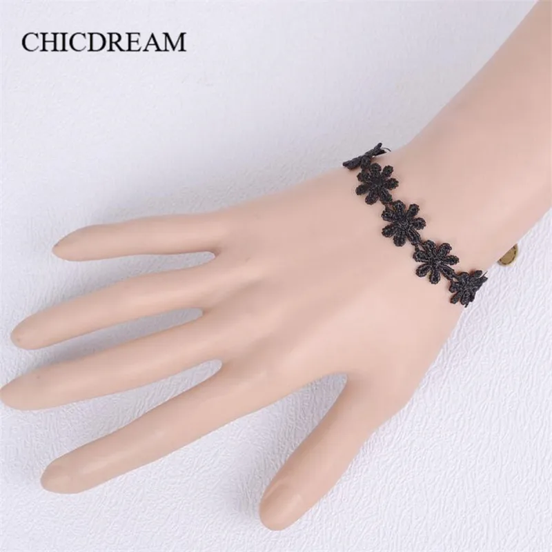 2017 простые браслеты с цветочной хризантемой женский браслет ручной работы