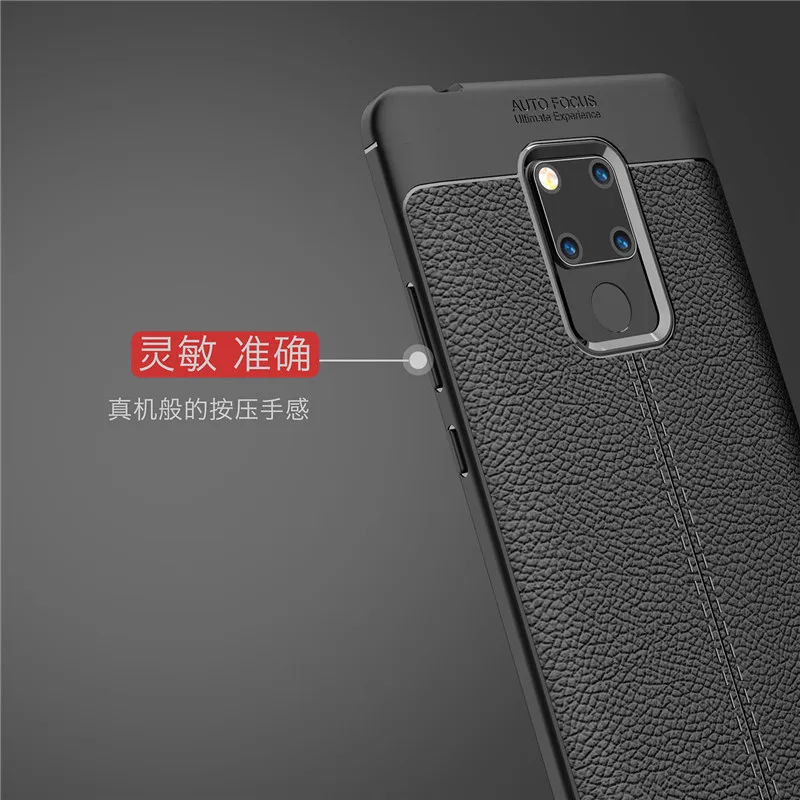 WolfRule Huawei Mate 20 X Case Huawei Mate 20 X Cover Shockproof Luxury Leather Soft TPU Case For Huawei Mate 20X  Funda 7.2