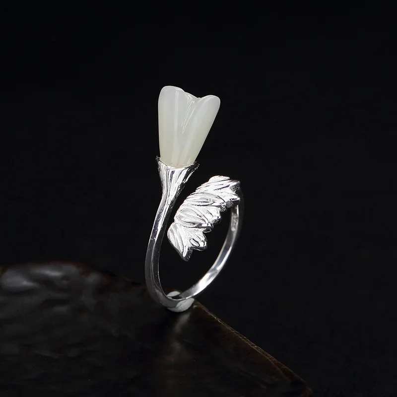 Анель Feminino прямые продажи Для женщин 2018 Новый S925 чистый натуральный Тянь Орхидея