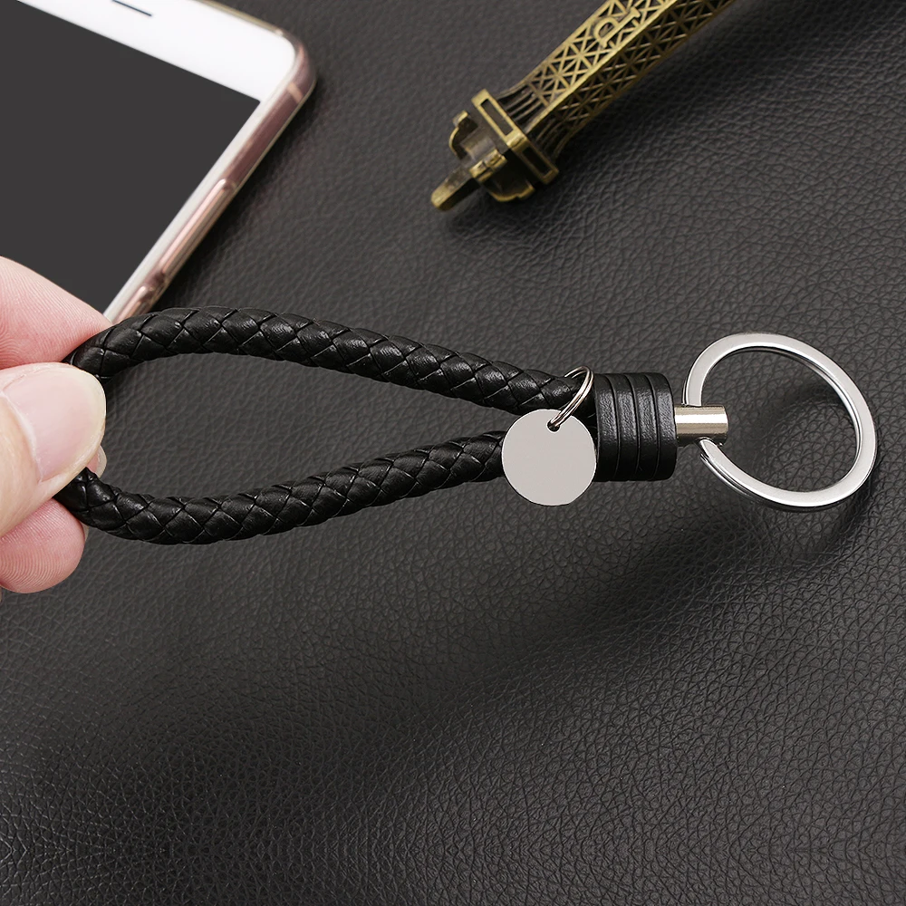 Плетеный ремешок из искусственной кожи для автомобильного брелка Mazda|mazda axela key|ring