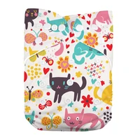 1 pc reusable washable waterproof lovely baby pocket cloth diaper cover