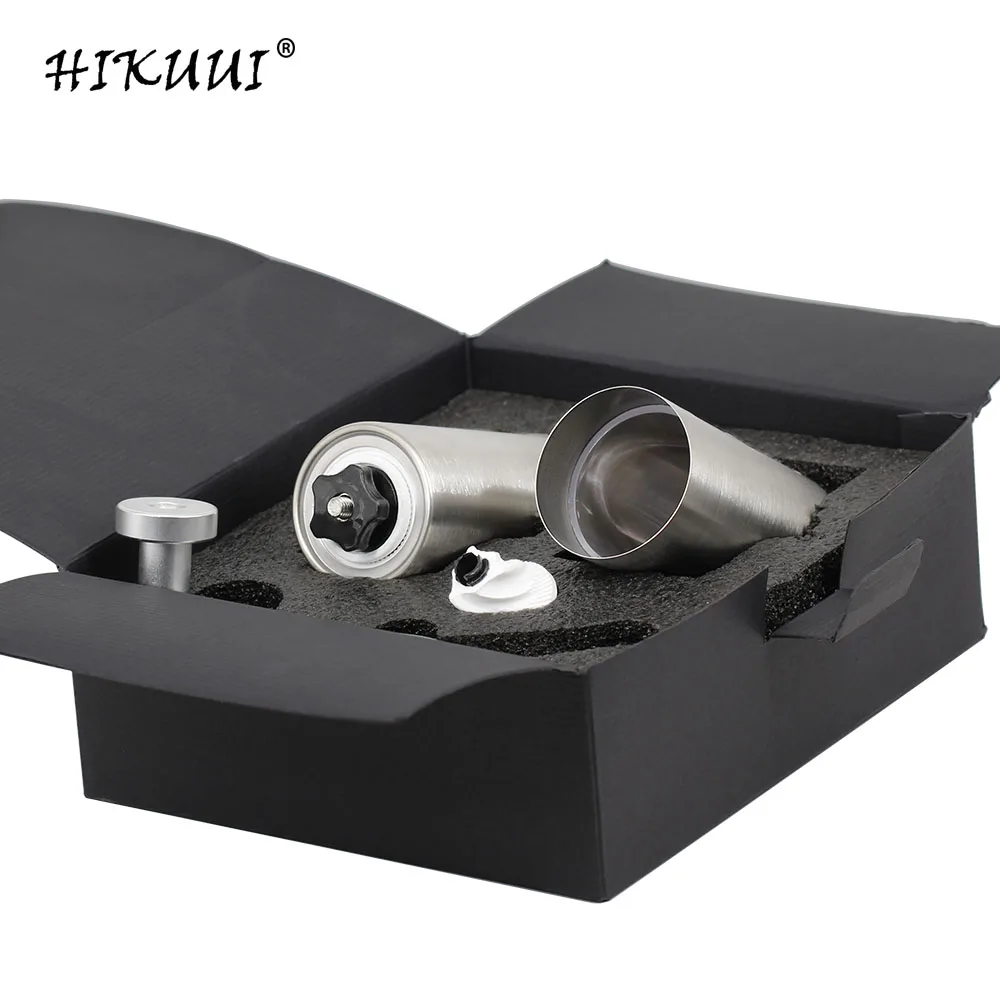 Gift Box Stainless Steel Manual Coffee Grinder Mill Beans Ceramic Grinding Core hand Tool Adjustable Thickness | Дом и сад