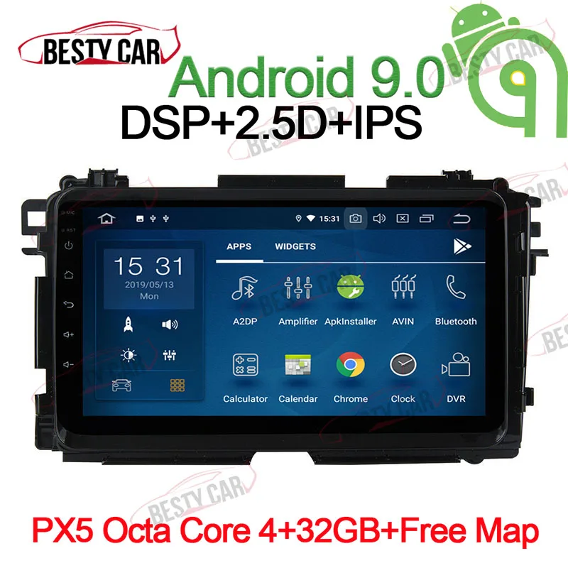 9 &quotAndroid 8 0 Автомобильная магнитола стерео для Honda Vezel HR V gps навигация головное