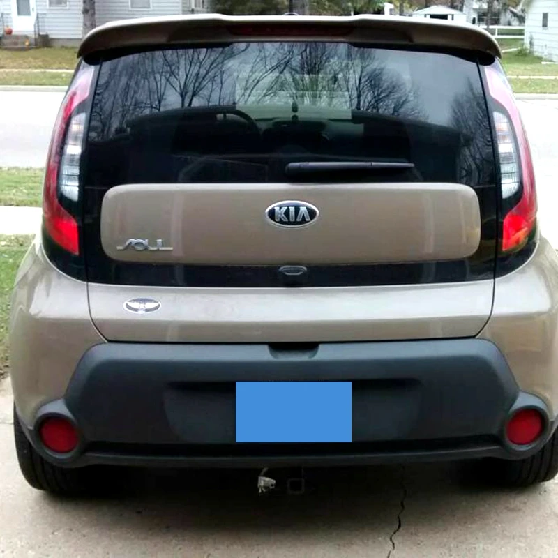 Спойлер для Kia Soul-, АБС-пластик, заднее крыло, грунтовка, цветной задний спойлер для KIA SOUL, спойлер, SOUL спойлер