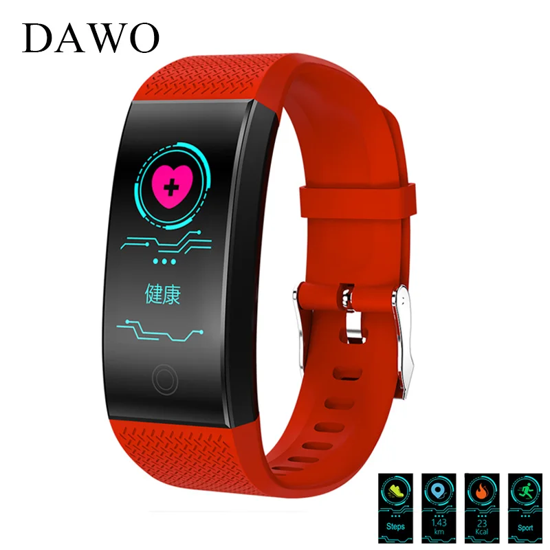 Dawo QW18 Фитнес браслет Цвет Экран крови Давление монитор сердечного ритма Шагомер