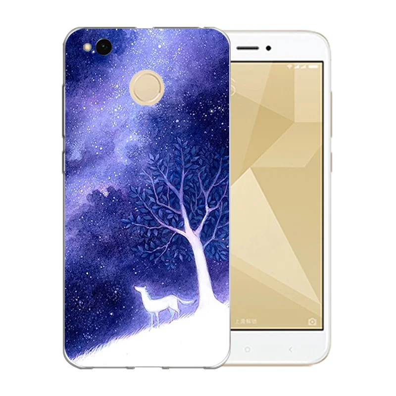 5.0 inch For Xiaomi Redmi 4X Case Soft TPU Starry Sky Pattern Back Cover Silicon Mobile Phone Protect Crystal Shell |